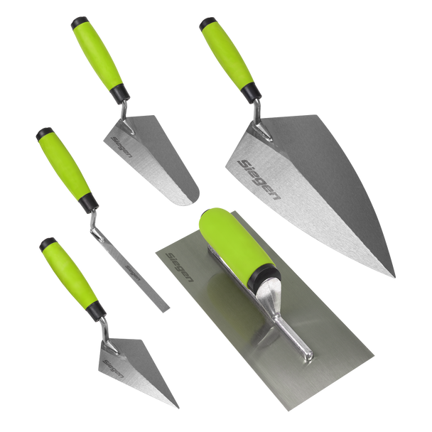Siegen Trowel Set with Soft Grip Handle 5pc - SE-S01300