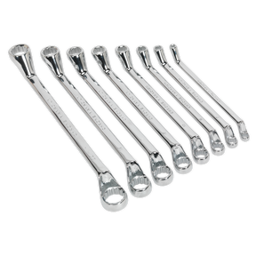 Deep Offset Ring Spanner Set 8pc Metric - S0405 - Farming Parts