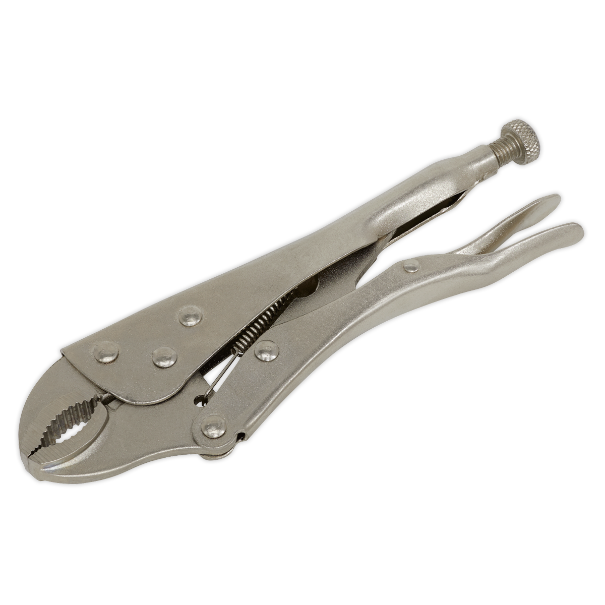 Locking Pliers 215mm Curved Jaw - S0487 - Farming Parts