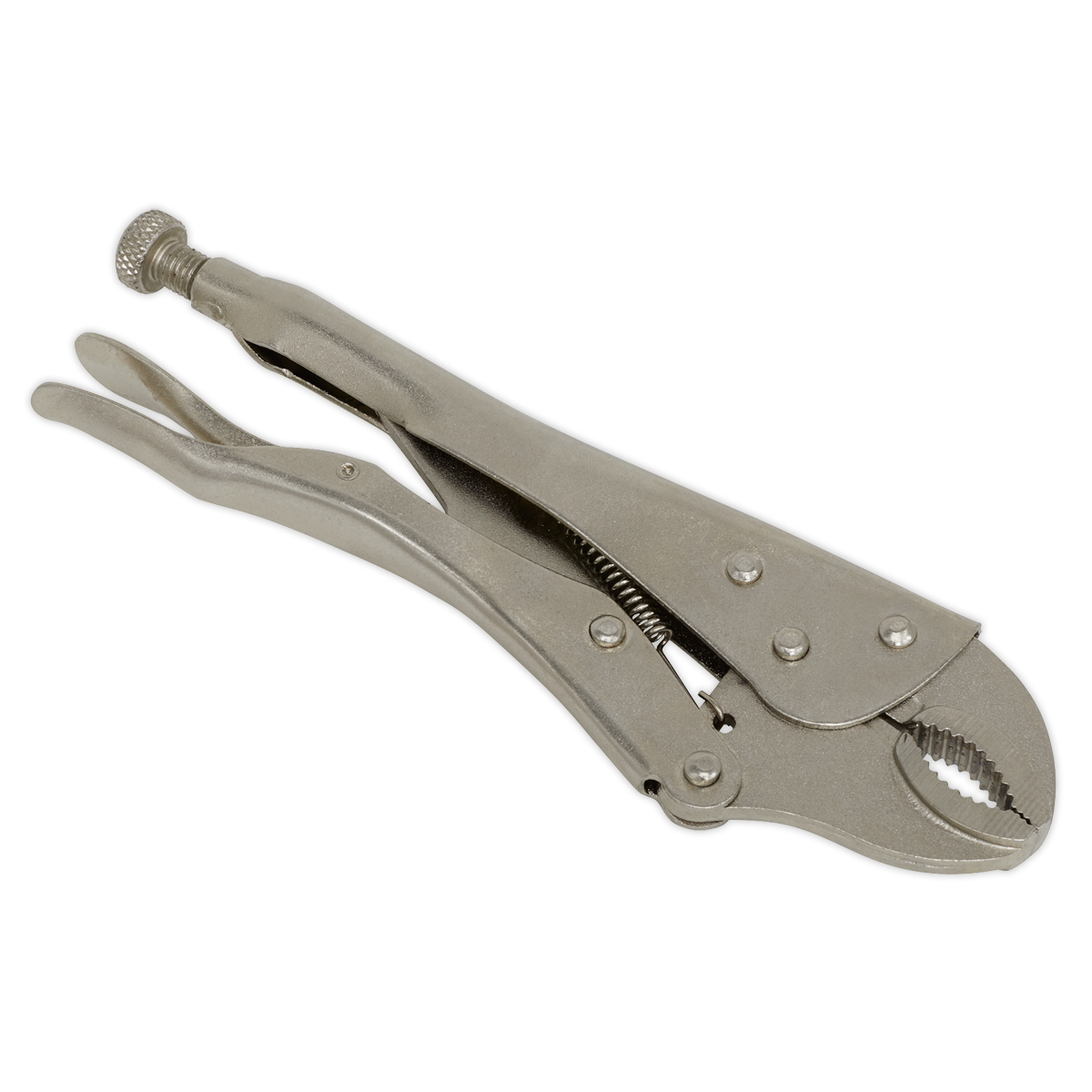 Locking Pliers 215mm Curved Jaw - S0487 - Farming Parts