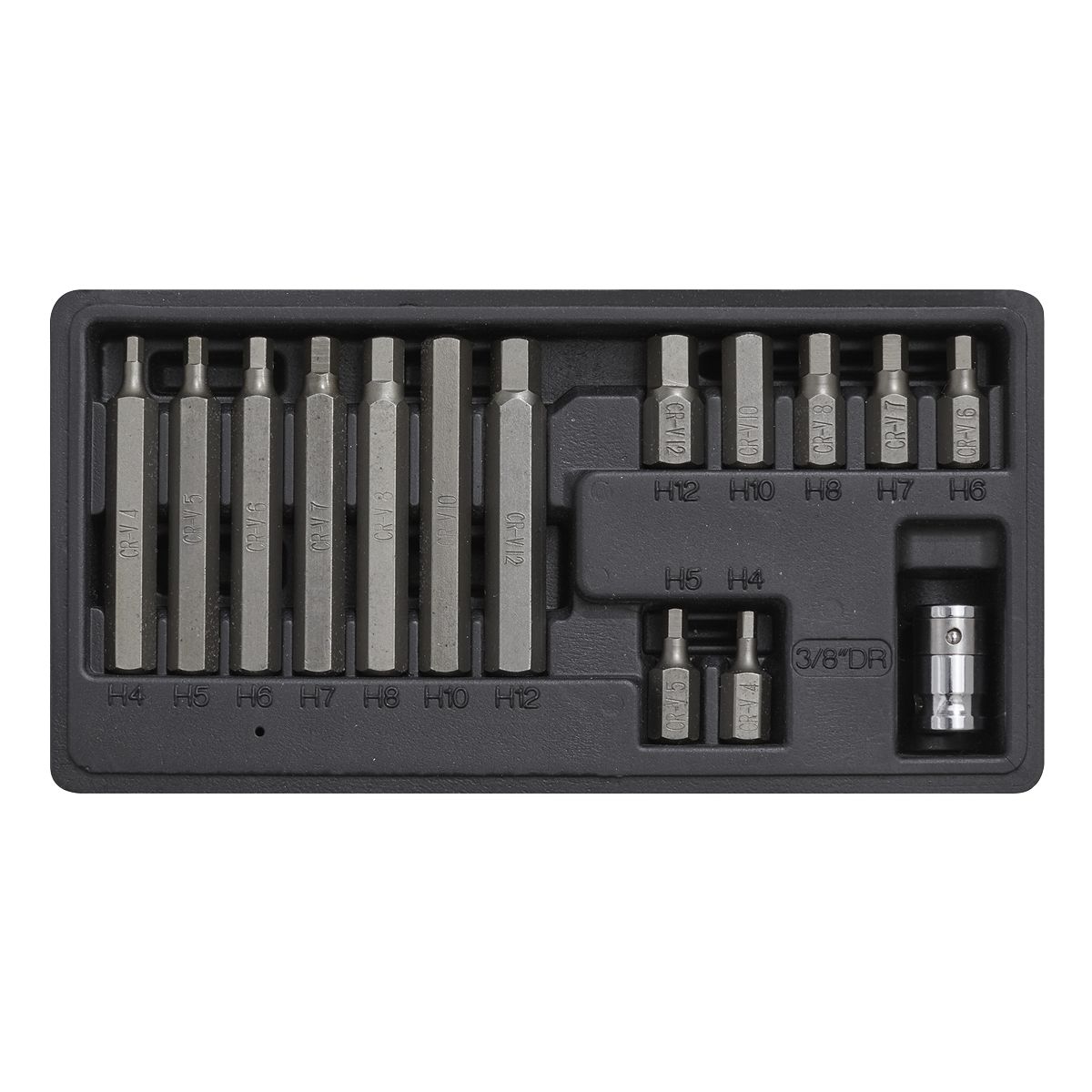 Hex Bit & Holder Set 15pc - Metric - S0533 - Farming Parts