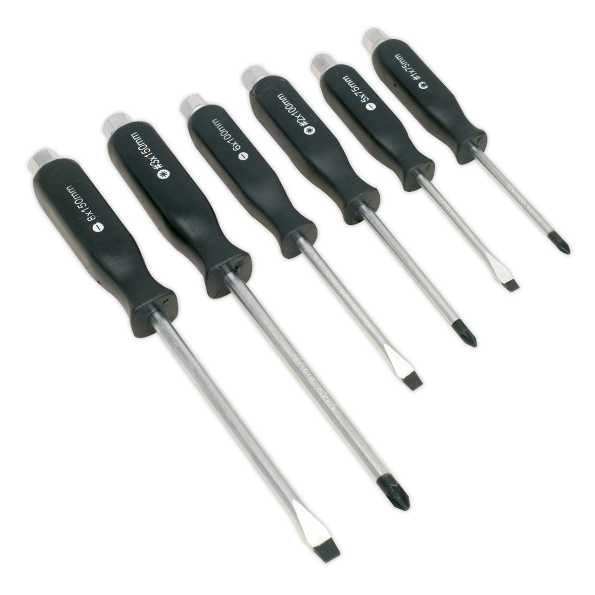 Screwdriver Set 6pc Hammer-Thru - S0535 - Farming Parts