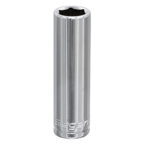 A shiny, high grade carbon steel WallDrive® socket tool from Sealey labeled "S0590" with a 12mm hexagonal opening and a deep 3/8" square drive.