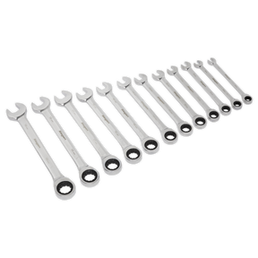 Ratchet Combination Spanner Set 12pc Metric - S0634 - Farming Parts
