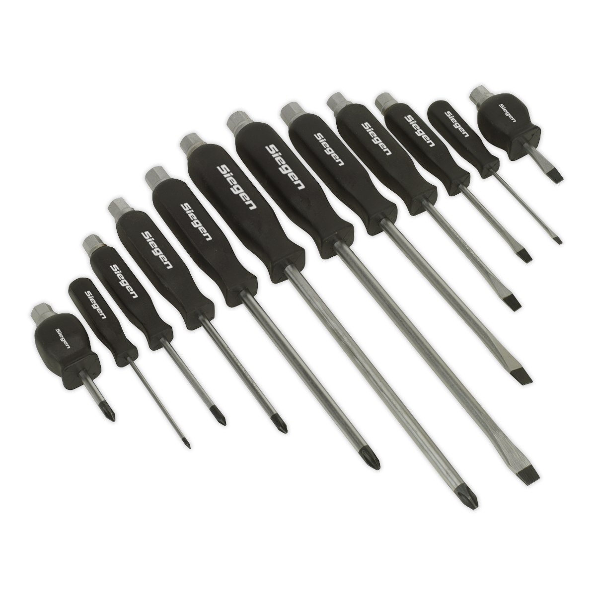 Screwdriver Set 12pc Hammer-Thru - S0641 - Farming Parts