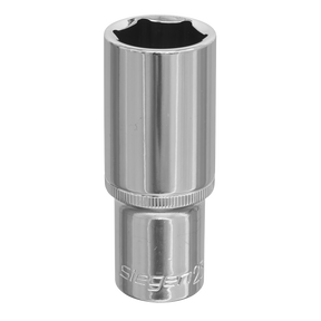 A WallDrive® Socket 23mm Deep 1/2" Square Drive (model S0678) made from Chrome Vanadium steel, featuring the brand name "Sealey" engraved at the bottom.