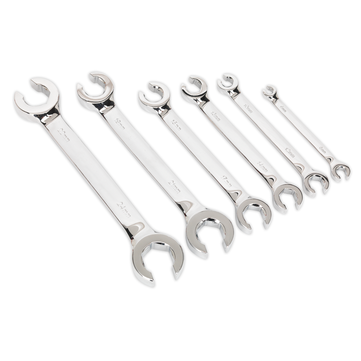 Flare Nut Spanner Set 6pc Metric - S0767 - Farming Parts