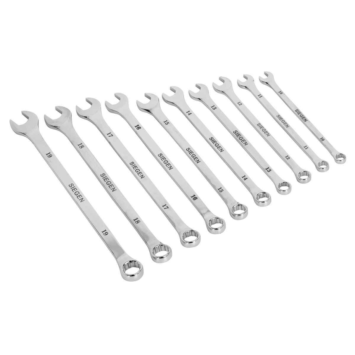 Combination Spanner Set 10pc Extra-Long Metric - S0832 - Farming Parts