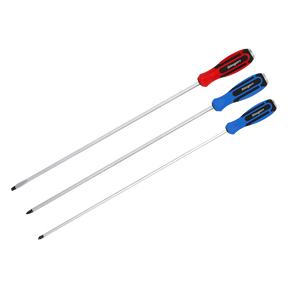 Extra-Long Hammer-Thru Screwdriver Set 3pc - S0843 - Farming Parts