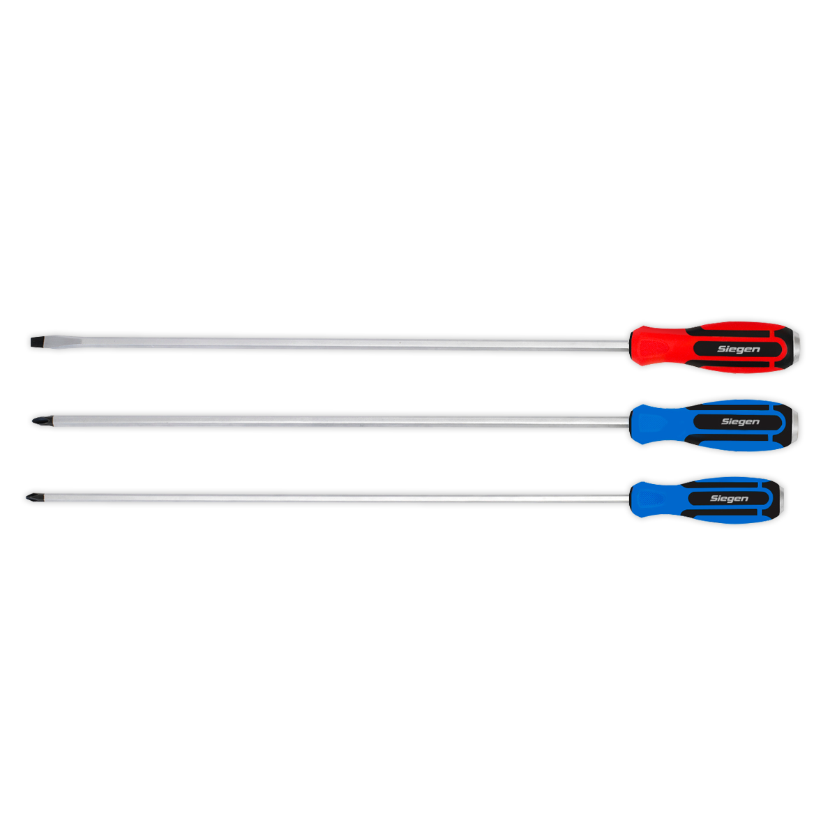 Extra-Long Hammer-Thru Screwdriver Set 3pc - S0843 - Farming Parts