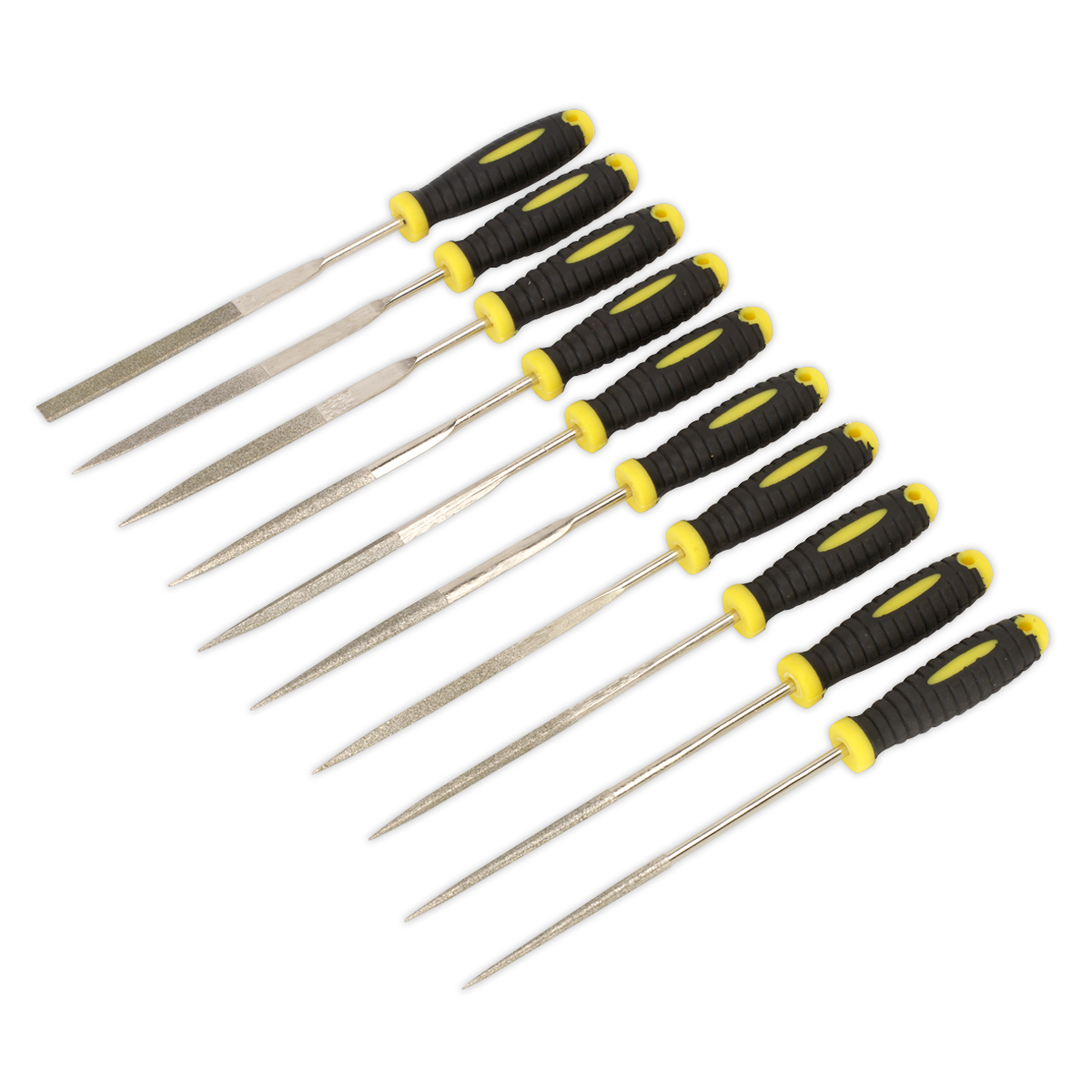 Diamond Needle File Set 10pc 100mm - S0896 - Farming Parts