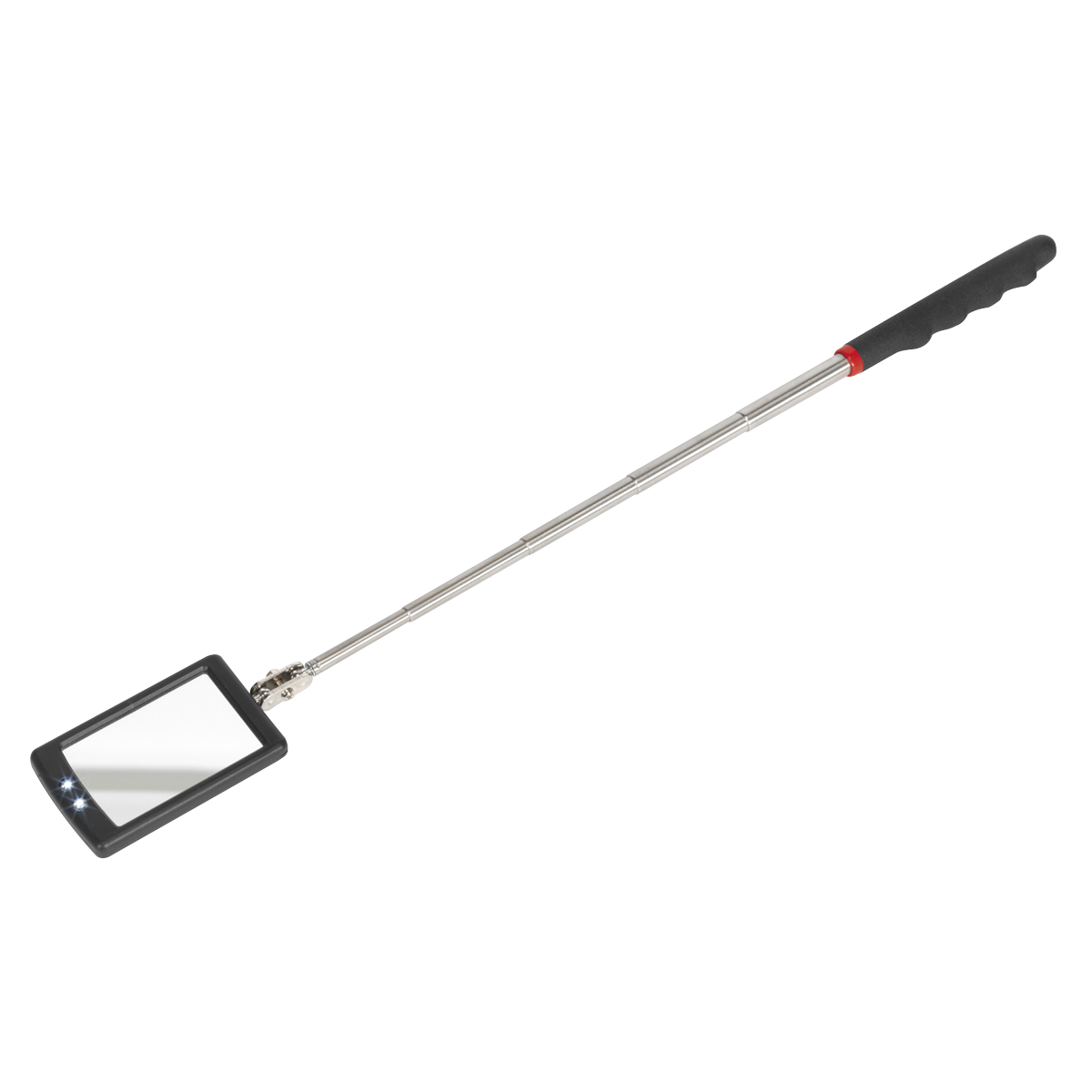 Telescopic Inspection Mirror 52 x 83mm with 2 LEDs - S0948 - Farming Parts