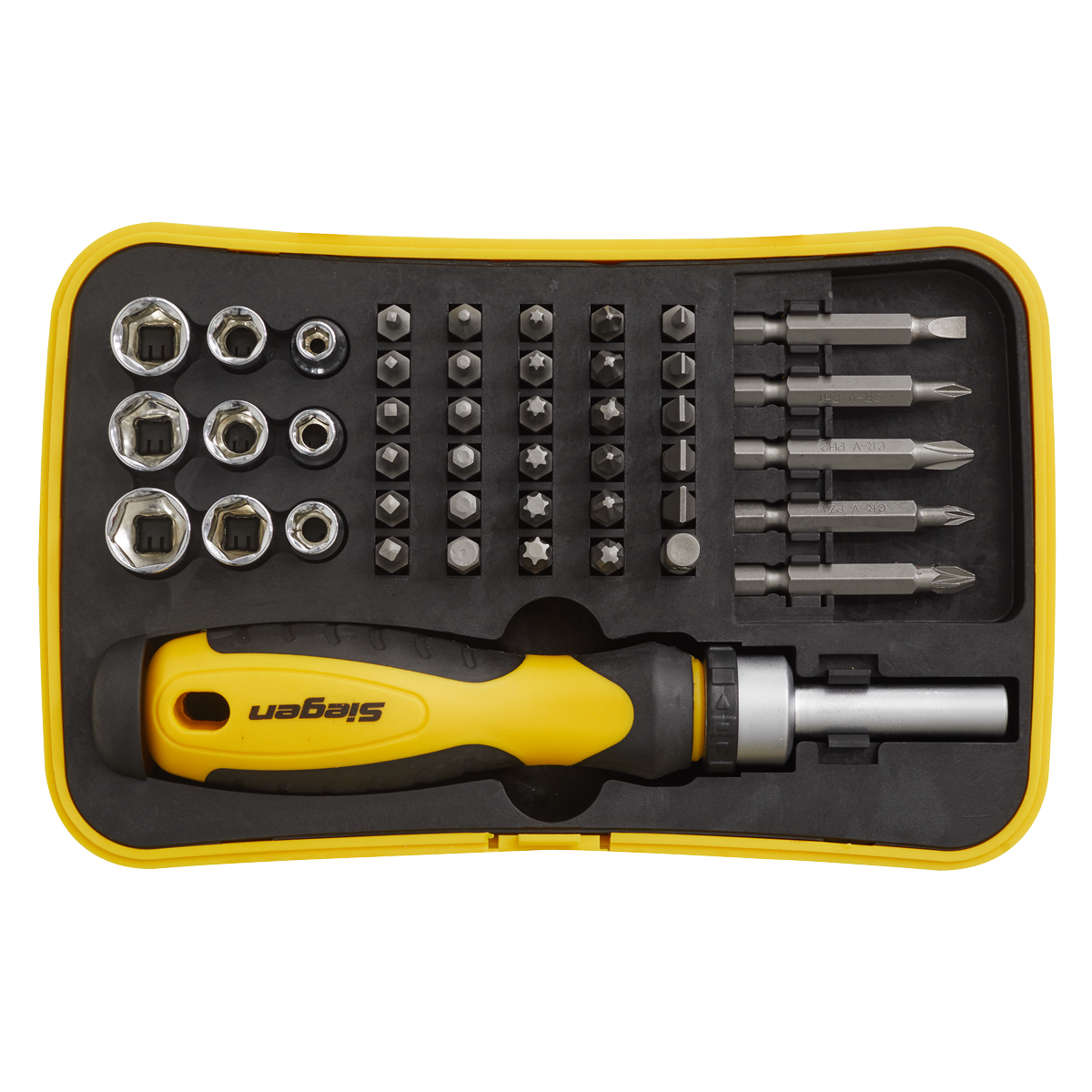 Socket & Bit Set 45pc Ratchet Screwdriver - S0979 - Farming Parts