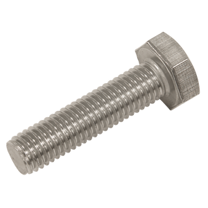 Sealey | Stainless Steel Hex Head Set Screw DIN 933 - M10 X 40 A2 - Pack of 25 - S1040