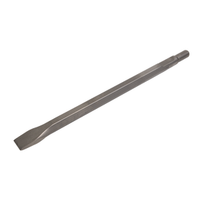 A Sealey Chisel 25 x 375mm - Bosch 11208 - S1CH with a flat, sharpened blade on one end and a pointed tip on the other.
