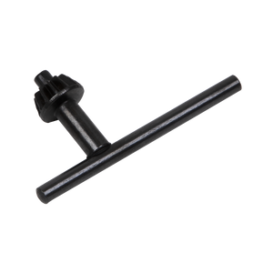 The Sealey S2 Chuck Key, suitable for 10mm and 13mm chucks, features a black metal construction with a T-handle and serrated gear, making it ideal for a wide range of tasks.