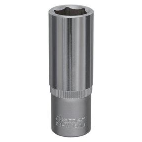 A chrome-colored 15mm deep socket with a knurled grip, branded "Sealey," featuring WallDrive socket configuration, model S3815D from Sealey Hand Tools.