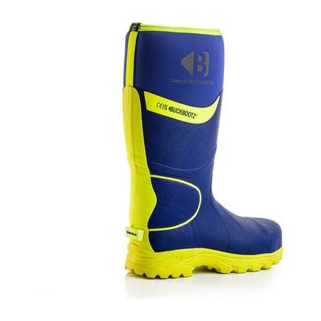 Buckler S5 High-Visibility Safety Wellington Boot – Blue/Yellow Waterproof Work Boots | BBZ8000