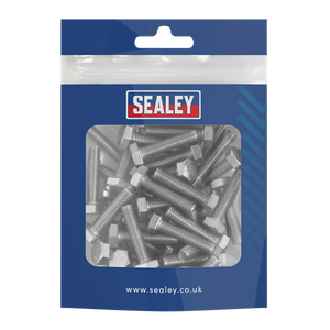 Sealey | Stainless Steel Set Screw M6 x 25mm 1mm Pitch, DIN 933 - Pack of 50 - S625S