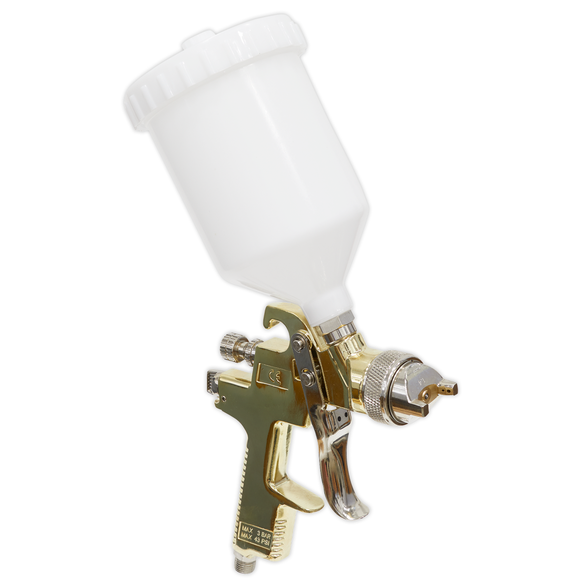 Gravity Feed Spray Gun - 1.4mm Set-Up Gold Series - S701G - Farming Parts