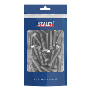 Sealey | Stainless Steel Set Screw M8 x 1.25 Pitch, DIN 933 - Pack of 50 - S840S