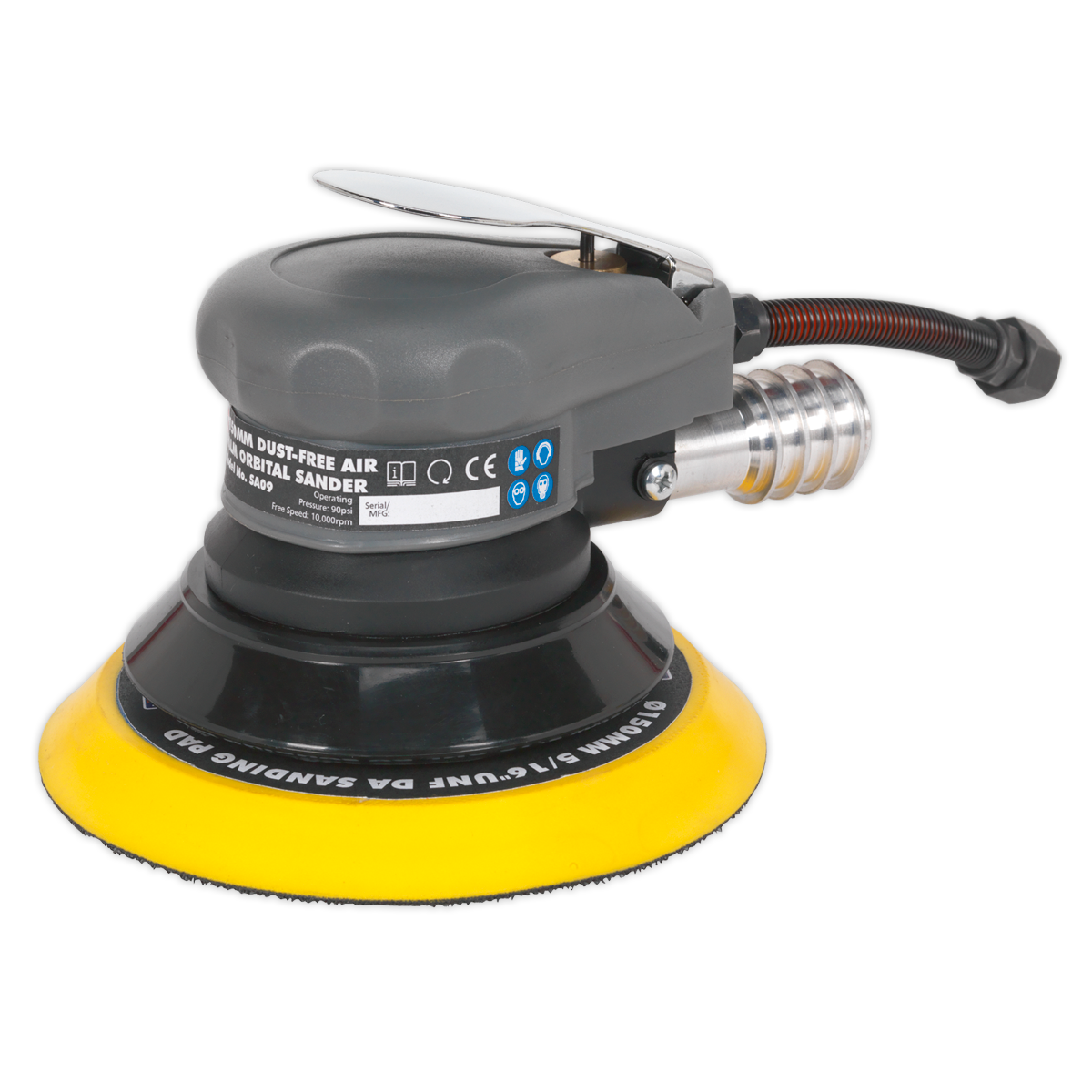 Air Palm Orbital Sander Ø150mm Dust-Free - SA09 - Farming Parts