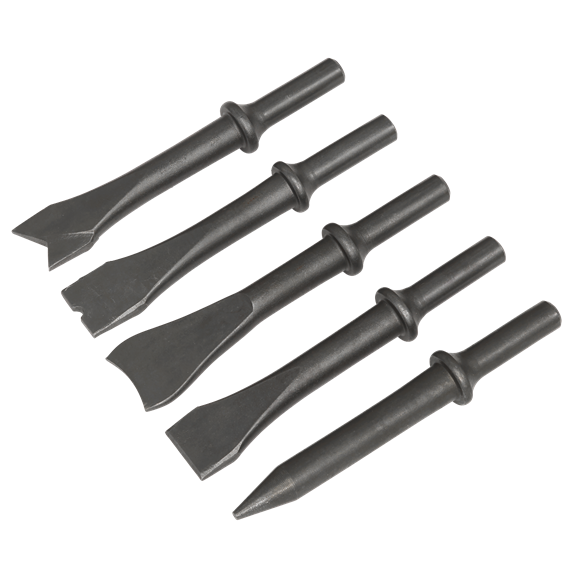 Sealey | Air Hammer Chisel Set 120mm 5pc - SA12C