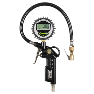 Digital Pistol Grip Tyre Inflator with Clip-On Connector - SE-SA332D