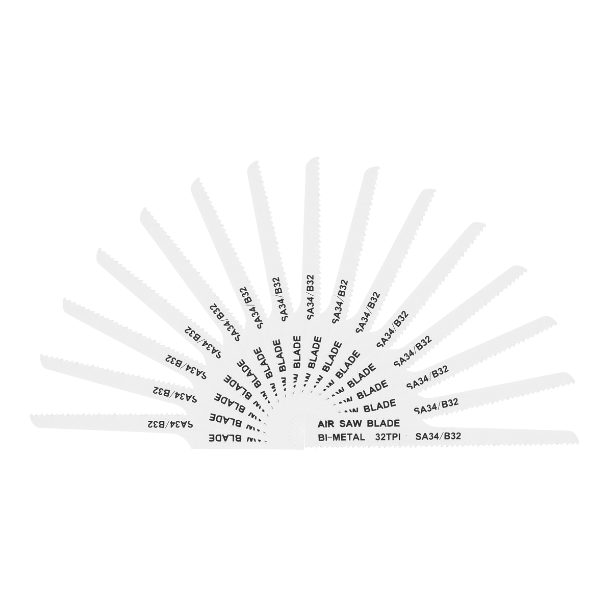 Air Saw Blade 32tpi - Pack of 15 - SA34/B3215 - Farming Parts