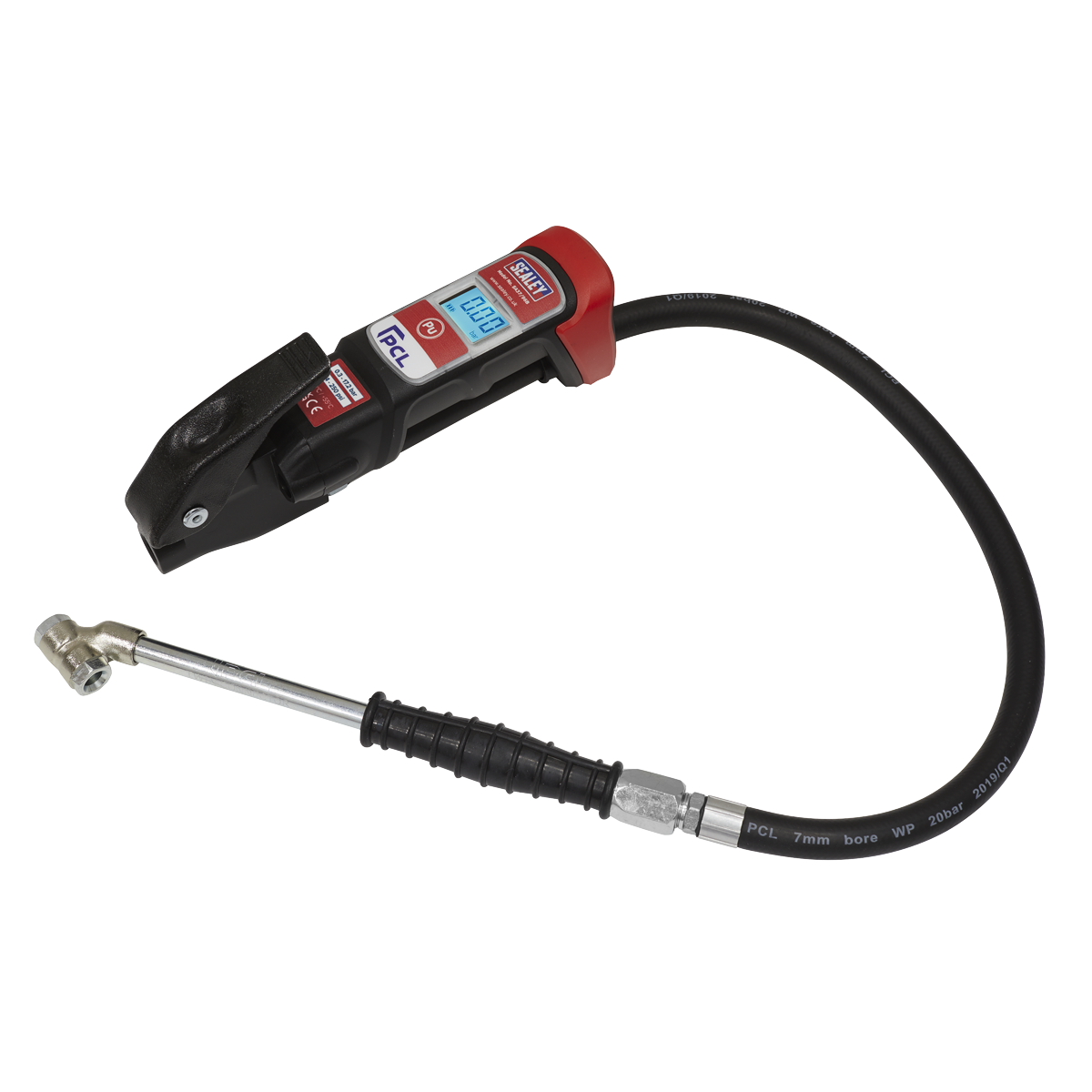 Premier Anodised Digital Tyre Inflator with Twin Push-On Connector - SA37/96B - Farming Parts