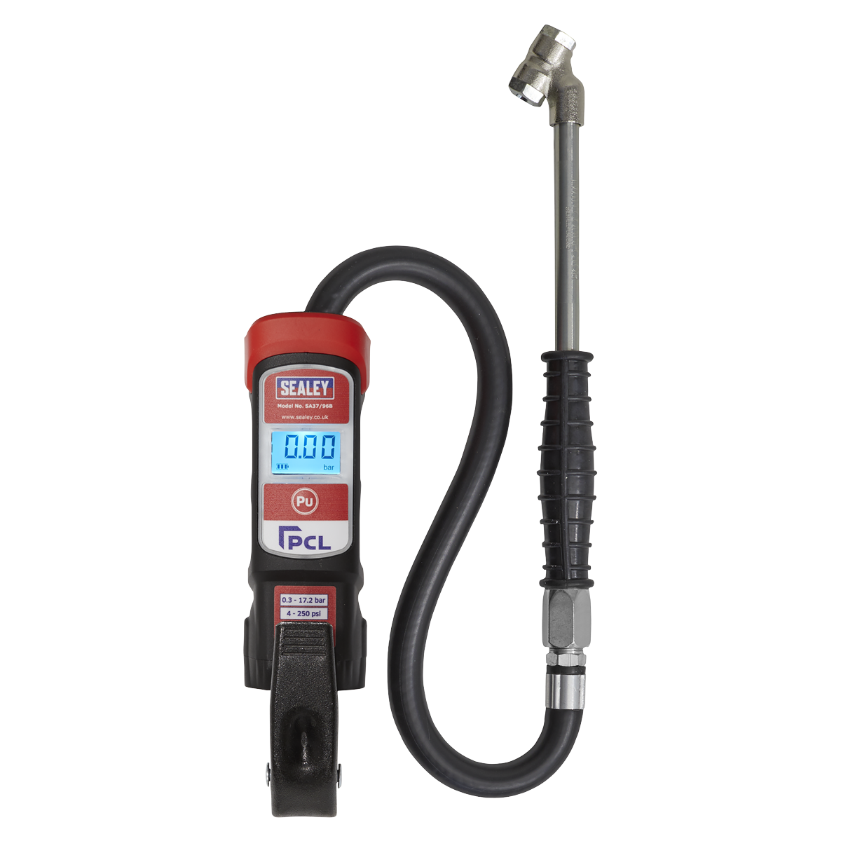 Premier Anodised Digital Tyre Inflator with Twin Push-On Connector - SA37/96B - Farming Parts