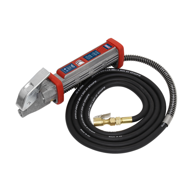 Tyre Inflator 2.7m Hose with Clip-On Connector - SA372 - Farming Parts
