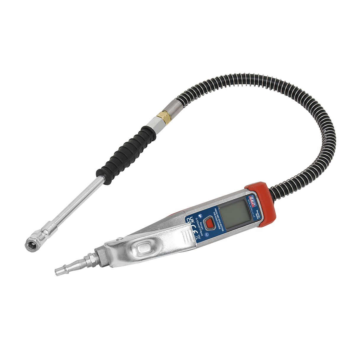 Digital Tyre Inflator 0.5m Hose with Twin Push-On Connector - SA374 - Farming Parts