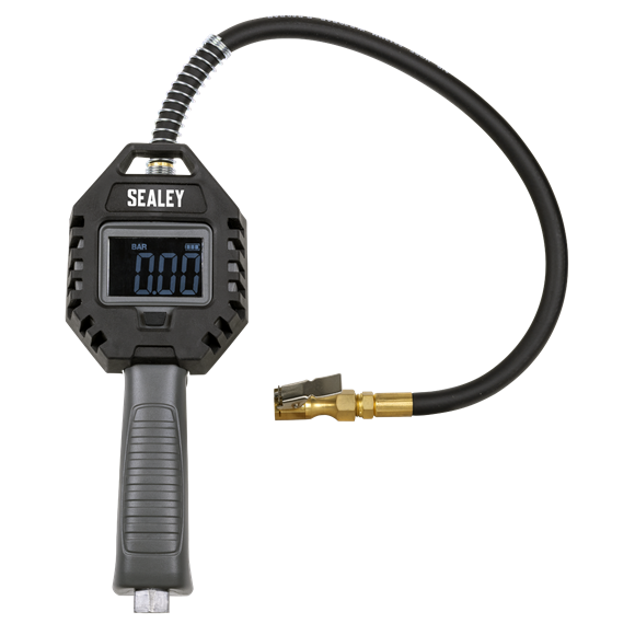 Digital Tyre Inflator with Clip-On Connector Rechargeable - SE-SA500