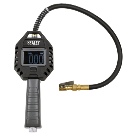 Sealey Digital Tyre Inflator Clip Connector Rechargeable SE SA500