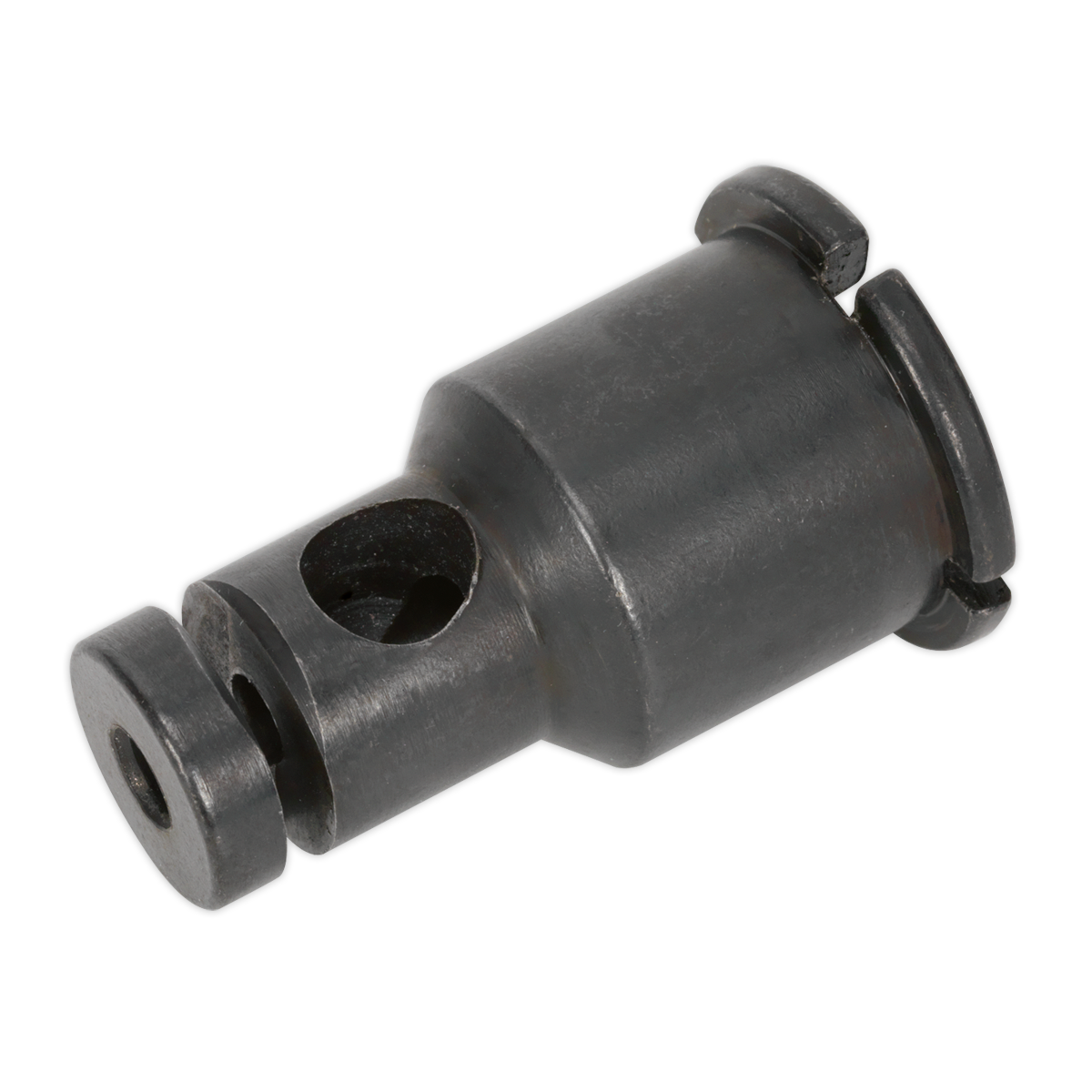 A metal cylindrical mechanical part with a hole through its center and a wider section at one end, commonly used in Premier Air Nibbler Model No. SA649 applications, is known as the Die for SA649 - SA649.43 by Sealey.