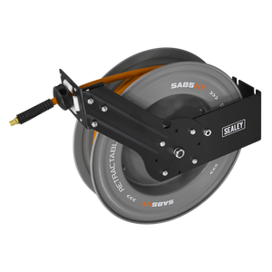 20m Retractable High-Visibility Hybrid Air Hose with Steel Reel 10mm ID - SE-SA85HY