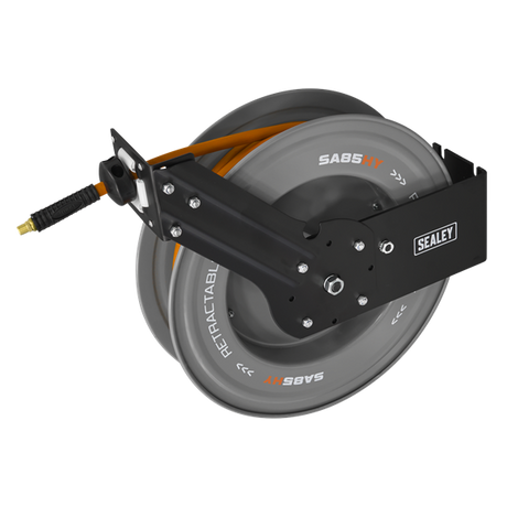 20m Retractable High-Visibility Hybrid Air Hose with Steel Reel 10mm ID - SE-SA85HY