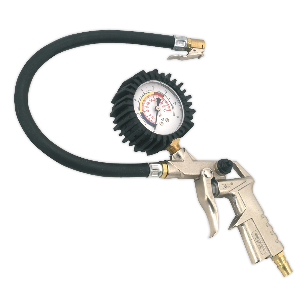 Tyre Inflator with Clip-On Connector - SA924 - Farming Parts