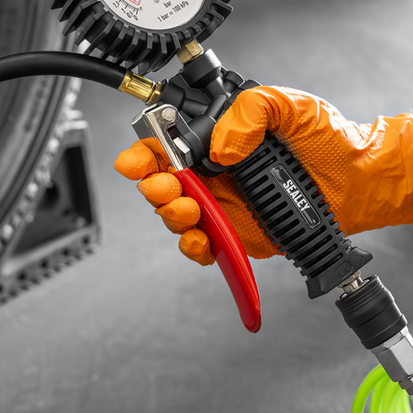 Sealey Tyre Inflator with Push On Connector SE SA9314