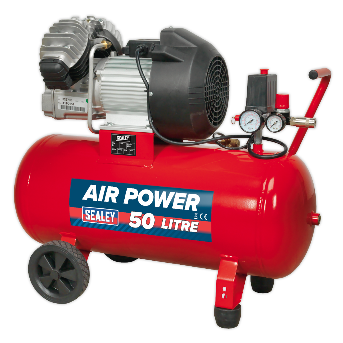 Air Compressor 50L V-Twin Direct Drive 3hp - SAC05030 - Farming Parts