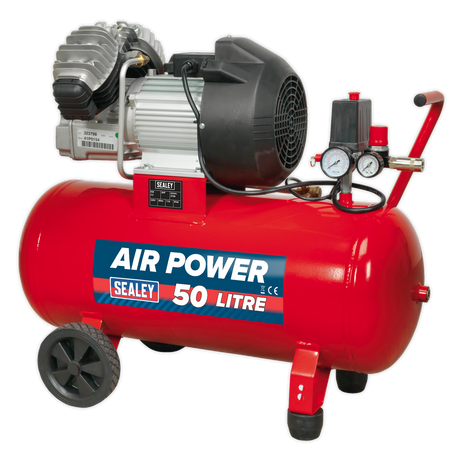 Air Compressor 50L V-Twin Direct Drive 3hp - SAC05030 - Farming Parts