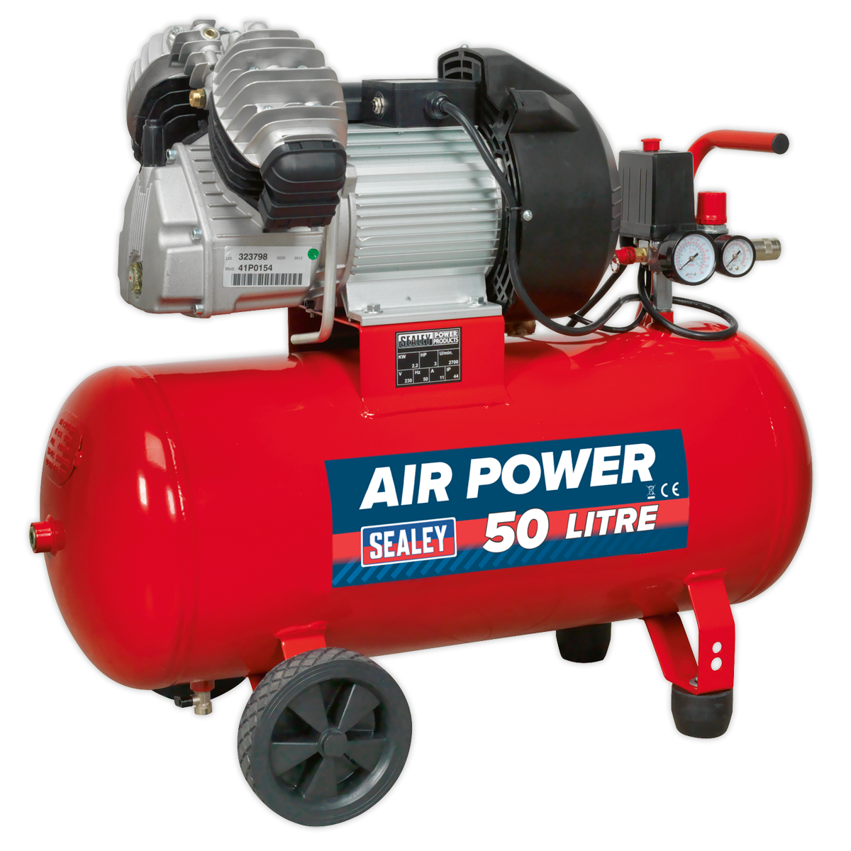 Air Compressor 50L V-Twin Direct Drive 3hp - SAC05030 - Farming Parts