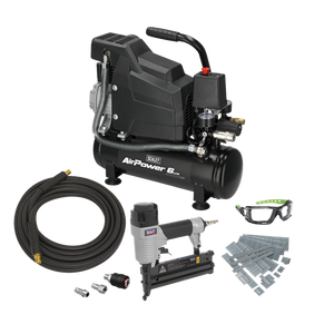 Air Compressor/Air Nail/Staple Gun Kit - SE-SAC0620AKIT