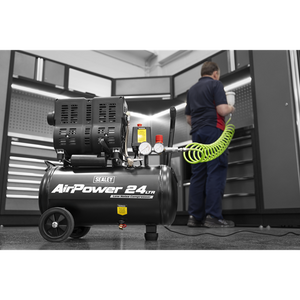 24L Low Noise Oil Free Direct Drive Air Compressor 1hp - SE-SAC2400S