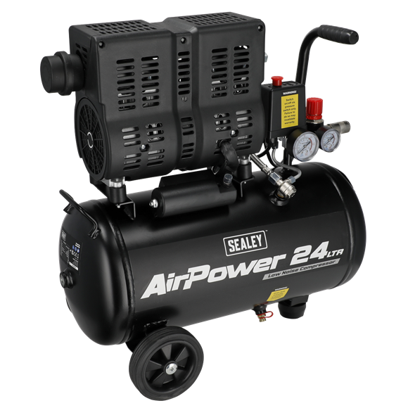 24L Low Noise Oil Free Direct Drive Air Compressor 1hp - SE-SAC2400S