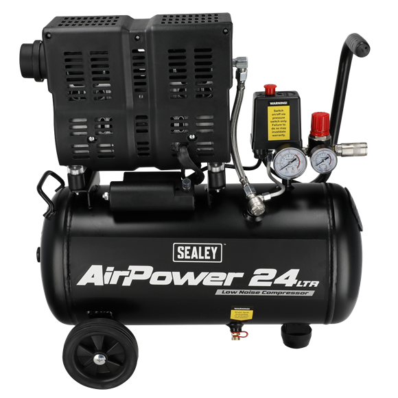 24L Low Noise Oil Free Direct Drive Air Compressor 1hp - SE-SAC2400S