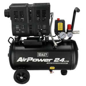 24L Low Noise Oil Free Direct Drive Air Compressor 1hp - SE-SAC2400S