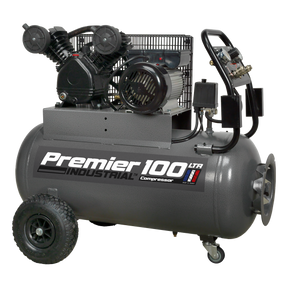 Air Compressor 100L Belt Drive 3hp with Front Control Panel - SAC3103B - Farming Parts