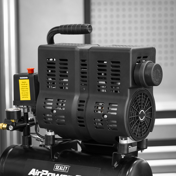 Sealey 6L Oil Free Low Noise Direct Drive Air Compressor 1hp SAC6000S